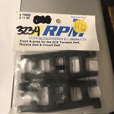 RPM R/C Products 70582 Front A-arms Black; ECX Circuit Ruckus & Torment • $15