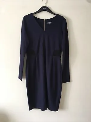M&S Limited Collection Shift Dress Navy Size 12 • £8