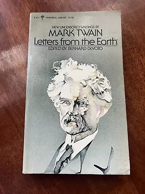 Letters From The Earth Mark Twain 1974 Paperback USED BoxRM • $7