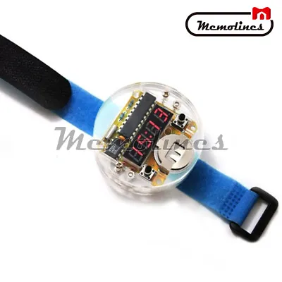 Digital Watch  Electronic Clock DIY Kit Single Chip LED Display 3V • $11.63