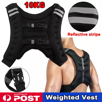 Weight Weighted Vest Adjustable Strength Training Gym Fitness Running • $54.98