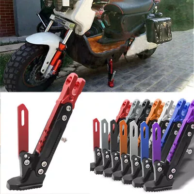 Universal Adjustable Aluminum Alloy Motorcycle Side Stands Kickstand Holder CNC • $13.77