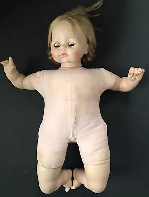 Vintage 1965 Madame Alexander Pussy Cat Cry Baby Doll 24” For Parts • $20