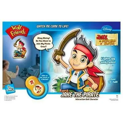 Disney JAKE AND THE NEVERLAND LIGHTS+ SOUNDS Friend Decal Toy Talking Wall Gift  • £16.96