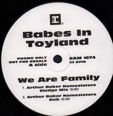 Babes In Toyland We Are Family 12  Vinyl UK Reprise 1995 Promo SAM1674 • £4.11