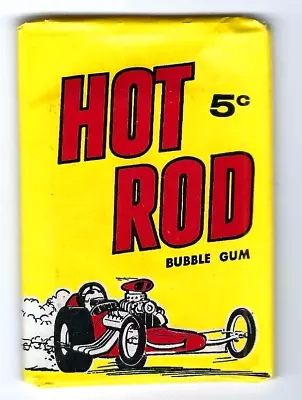 1965 Vintage Hot Rod Donruss Unopened Sealed Wax Pack Nice Pack Gum Unbroken • $399.99