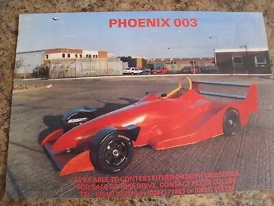 Phoenix 003 Car Available To Hire Drive Or Sale 1989 Advert A4 File 19 • £1.99