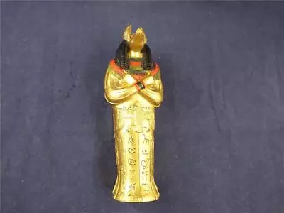 Medium Resin Egyptian Anubis Sculpture Sarcophagus With Mummy. • £15.96