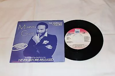 Marvin Gaye  45 Promo And Promo Picture Sleeve-THE WORLD IS RATED Xx2 • $17