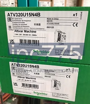 Brand New SCHNEIDER ATV320U15N4B Frequency Converter With Box 1.5 KW 380-500 V • $269.20