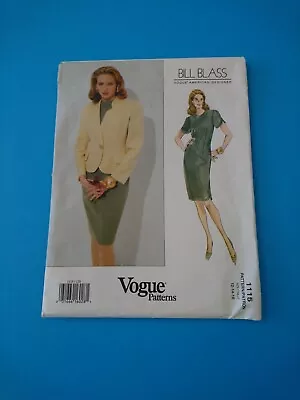 VOGUE PATTERN 1115 DRESS & JACKET BILL BLASS (1993) SIzes 12 14 16 UNCUT • $9.99