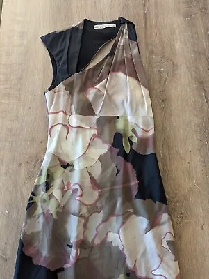 Karen Millen Flower Dress Size UK8 Fully Lined Womens Used Vgc • £7