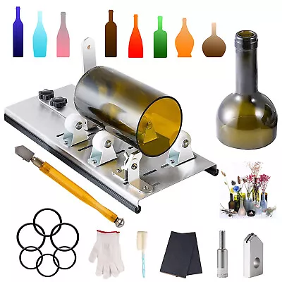 DIY Glass Bottle Cutter Square & Round Bottle Cutting Tool For Wine Beer Whiskey • $28.95