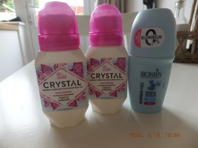 £2.50 • Buy Crystal Mineral Deodorant Roll-On, Unscented, 2.25 Fl Oz, Plus Bionsen New