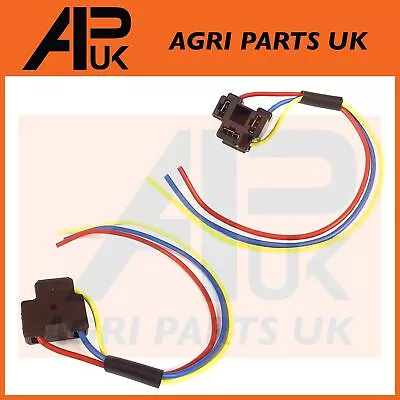 2x Headlight Plug Wiring For Massey Ferguson 135 148 165 240 290 550 590 Tractor • £9.99