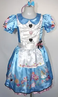 £11.99 • Buy Girls Alice In Wonderland Costume Fairytale Book Day Fancy Dress Age 7-8