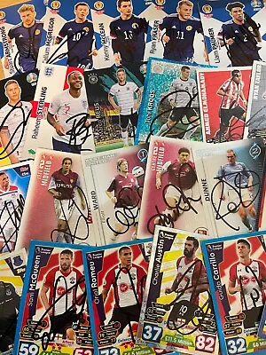 Match Attax Shoot Out And Other Signed Cards.28 • £2.49