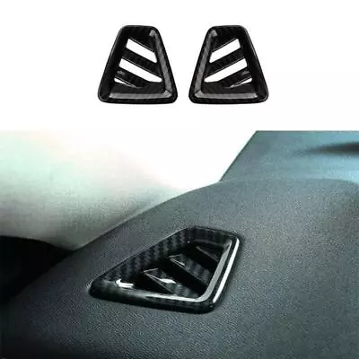 ABS Carbon Fiber Instrument L&R Air Outlet Vent Trim Fit For Volvo V60 2020-2023 • $26.44