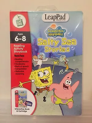 LeapFrog LeapPad Sponge Bob 'Salty Sea Stories'  Interactive Book And Cartridge • £7.50