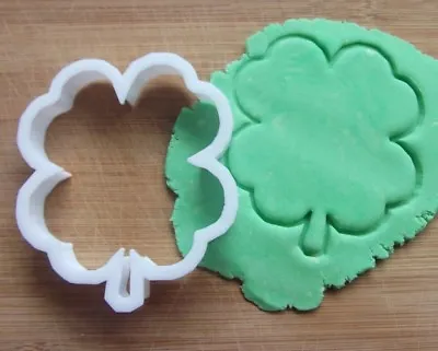 £3.19 • Buy Four Leaf Clover Shamrock Shape Cookie Cutter Biscuit Pastry Fondant 2.5cm Tall