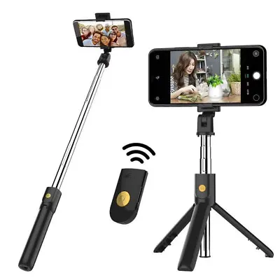 $5.99 • Buy Selfie Stick Integrated Tripod With Bluetooth Remote For Android And IPhone