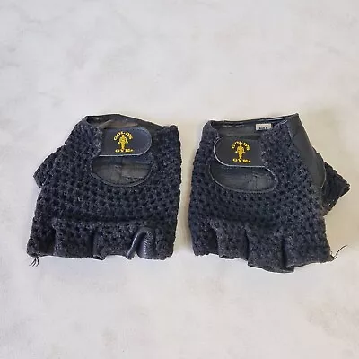 £19.99 • Buy Gold's Gym Leather Front Weight Lifting Gloves Vintage Body Building Medium Rare