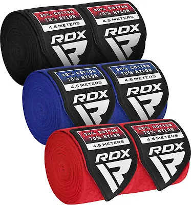 Boxing Hand Wraps By RDX Inner Gloves Kickboxing Bandages Pack Of 3 • £21.99