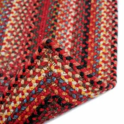 $125 • Buy Capel Rugs Portland Wool Blend Rectangle Braided Area Rug Country Red 500