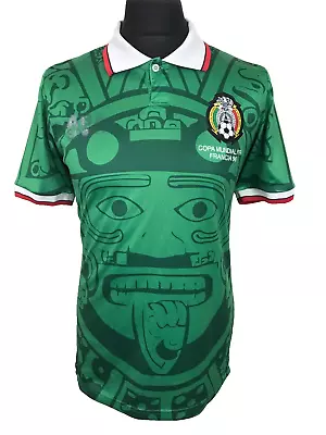 Mexico Football Shirt 1988 Medium Soccer Jersey Rare Vintage Shirt • £21.50