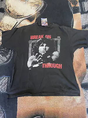 Vintage 1993 The Doors Jim Morrison Break On Through Single Stitch Tee Black • $50