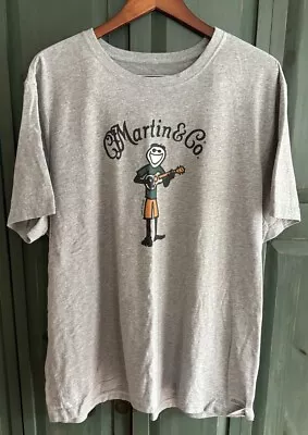 Martin Guitars Life Is Good Ukulele Logo Tee Shirt Charcoal- 2XL EUC • $14.99