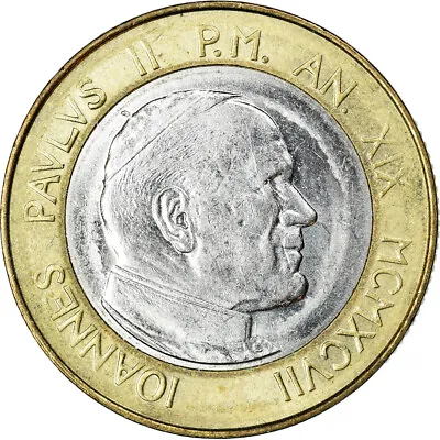 [#901838] Coin VATICAN CITY John Paul II 1000 Lire 1997 Roma MS Bi-Metal • $16.17