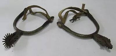 Old Pair Of Spurs Made In Forged Iron & Low Value Silver More Than 100 Year • $199.99