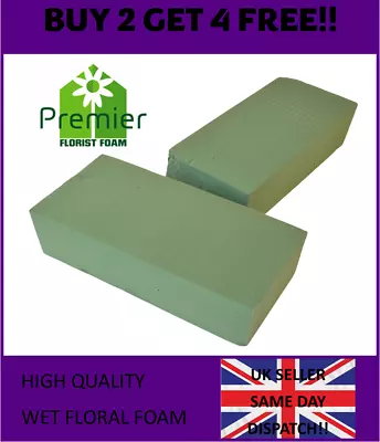 Premier Florist Flower Wet Foam Bricks OASIS Fresh Floral Arrangements UK • £5.99