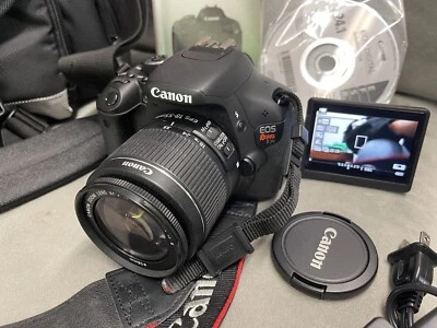 £205.93 • Buy CANON REBEL EOS T3i 18.0MP SLR Camera With EFS 18-55mm Lens + Bag, Charger 