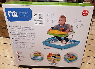 Mothercare Musical 2-in-1 Walker - Multicolour - Boxed **Fast Dispatch** • £38.99