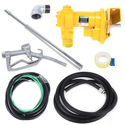  Fuel Transfer Pump W/ Hose & Manual Nozzle 20 GPM 12 Volt DC Motor NEW • $191.90