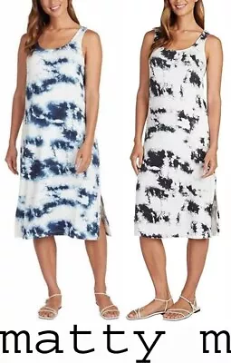 Matty M Ladies' Sleeveless Tie Dye Midi Dress • $17.99