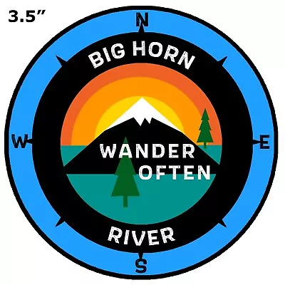 Bighorn River Montana  Car Truck Window Bumper Graphics Sticker Decal Souvenir • $3.95