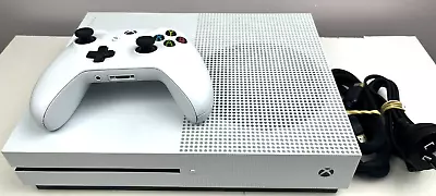 Xbox One S Console - White - 1TB - Model 1681 - Controller - Cords - Good Condit • $199.95