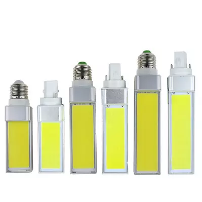 7W 9W 12W LED E27 G24 G23 Corn Bulb Lamp Light COB Spot Horizontal Lighting      • £8.39