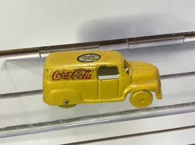 Vintage Yellow Coca Cola Toy Truck Metal Cast Iron 4 1/8  Long Coke Delivery  • $5.97