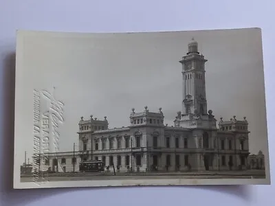 Antiq Mexican Veracruz Port Left Facade Mail & Telegraph Real Photo Postcard • $17.50