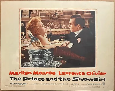 Marilyn Monroe The Prince And The Showgirl Original Lobby Card #1 (1957) 11 X14  • $100