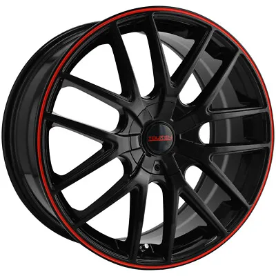 Touren TR60 18x8 5x110/5x115 +40mm Black/Red Wheel Rim 18  Inch • $169.99