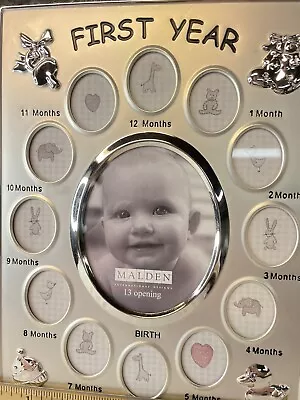 Malden International Designs Baby's First Year Picture Frame 13 Openings • $8.99