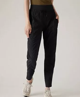 ATHLETA ORIGINAL Attitude Pant Sz 2 (XS)  Black Jogger #384001 EUC • $19.99