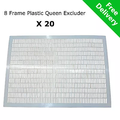 20 X 8 Frame Plastic Queen Bee Excluder - Beekeeping Box Beehive Worker Hive • $149.90