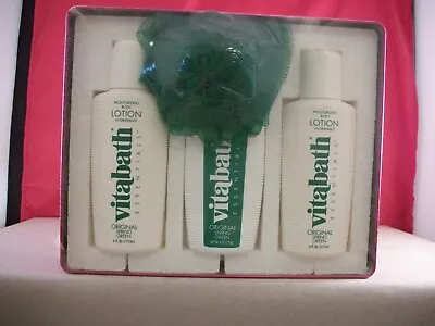 New In Box Vitabath Original Spring Green Bodywash Gelee & Body Lotion Gift Set  • $29