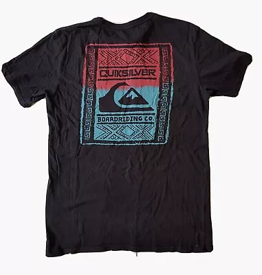 Mens Quiksilver Surf T Shirt Sz Small Black Short Sleeve Beach Summer Tee  • $20.99